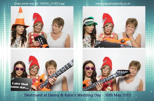 danny & katie. 30th may. - snapz photo booth hire
