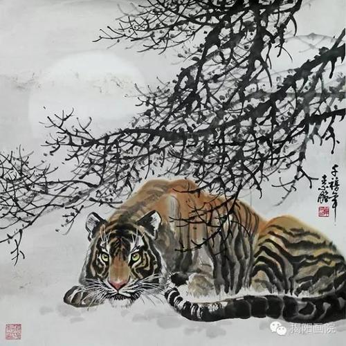 卓素铭画虎艺术浅谈