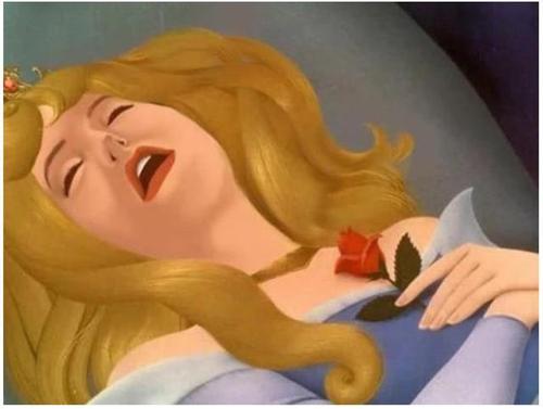 迪士尼公主的真实面貌,睡美人睡姿感人,网友:毁童年