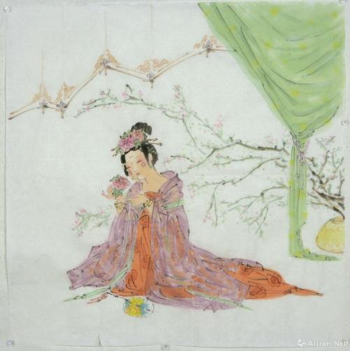 簪花仕女图之12