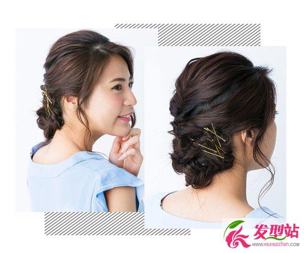职场女士气质盘发教程图解 简单百搭成时尚白领丽人
