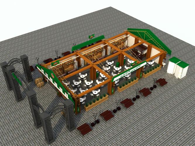 青岛啤酒广场效果图