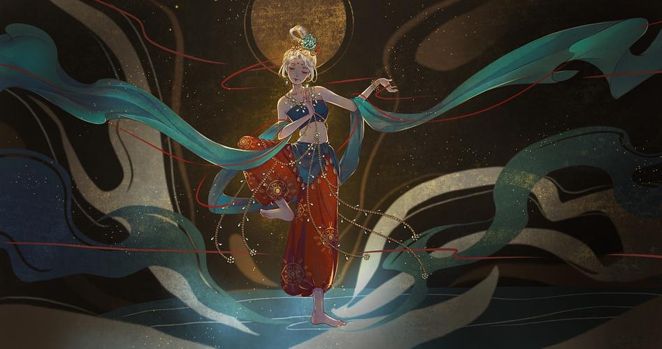 敦煌飞天|插画|创作习作|春分分 - 原创作品 - 站酷 (zcool)