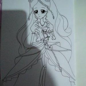 简笔画很漂亮的灵公主