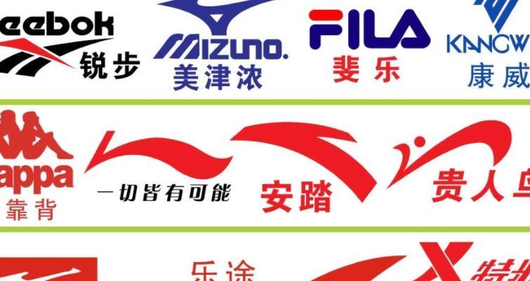 运动服有哪些品牌名称和商标