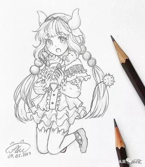 动漫素材| 线条感十足的动漫人物绘画