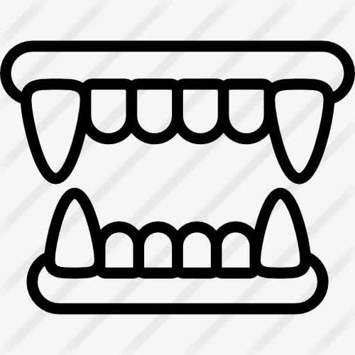 尖牙的简笔画