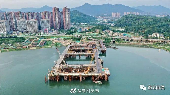 百米高空看闽侯二桥最新建设进度