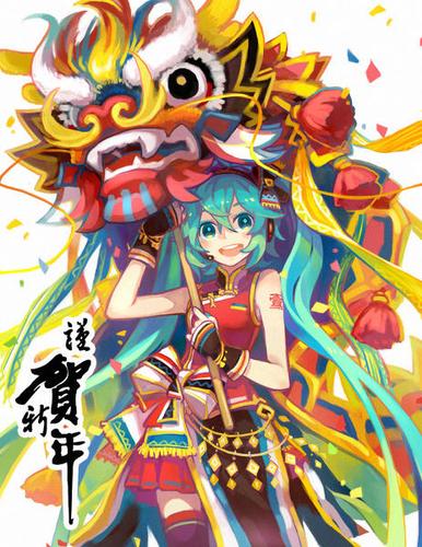 春节插画特辑|安利你们一波舞狮素材