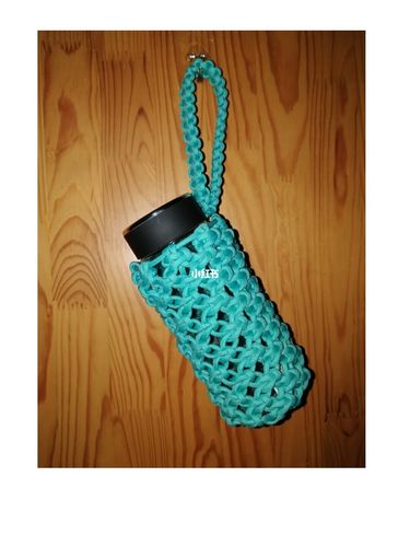 绳编水杯套_水杯_手工编绳_兴趣爱好_手工