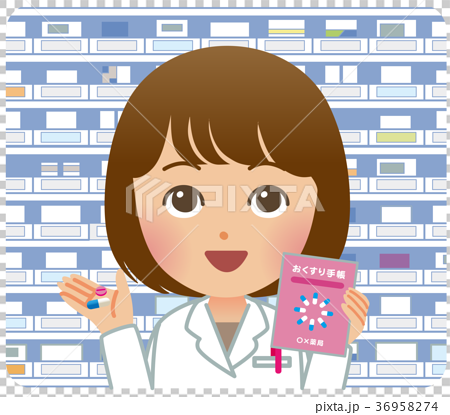 插图素材: 药剂师 女生 女孩