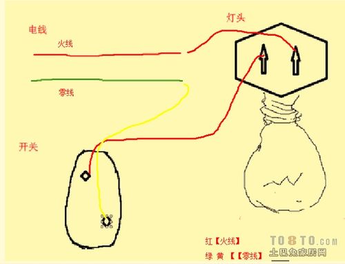电灯开关接线图