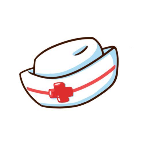 卡通手绘护士帽 医生帽