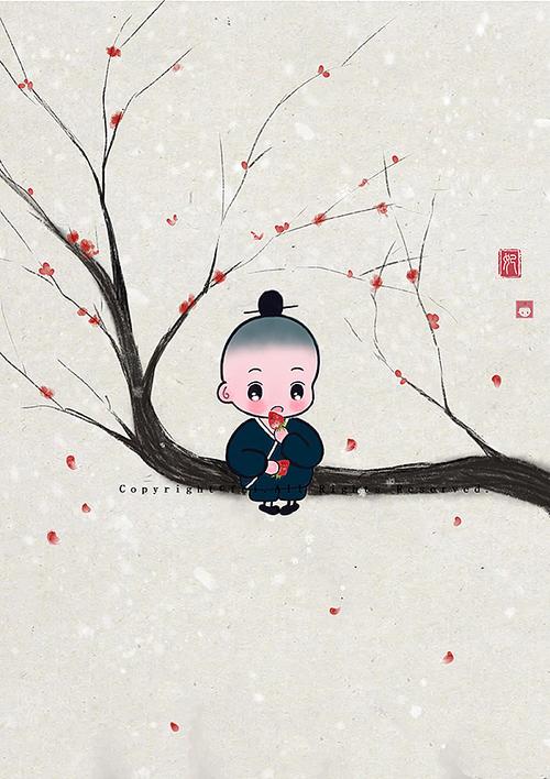 原创插画·了尘小道士