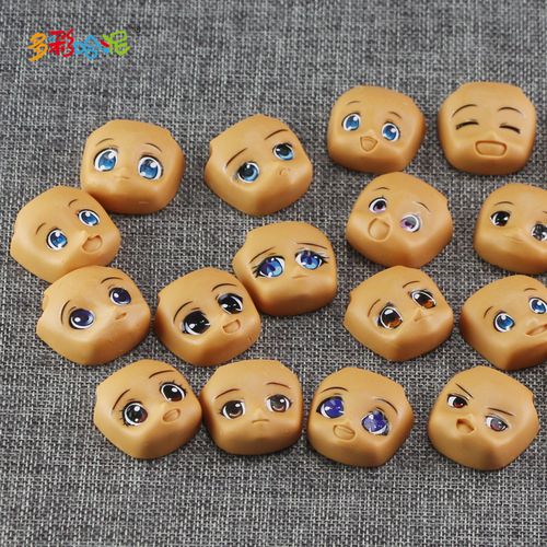 q版硅胶脸模翻模超轻粘土软陶树脂翻糖bjd人脸模具卡通娃娃脸部