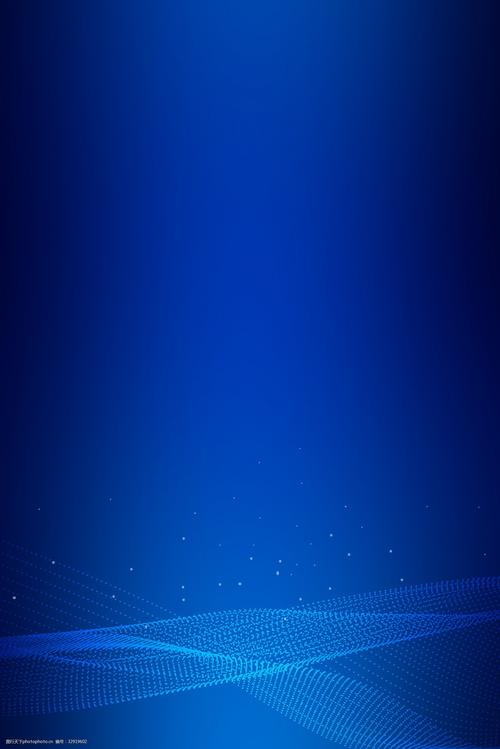 蓝色渐变线条商务科技广告背景