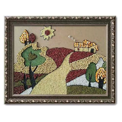 谷物贴画《舞谷丰登》