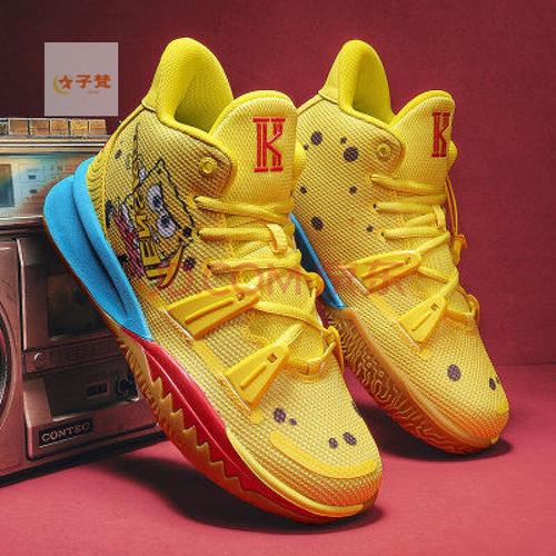 欧文七篮球鞋儿童青年联名欧文7代海绵宝宝夏季网面6