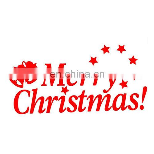 christmas decoration supply merry christmas removable car wall
