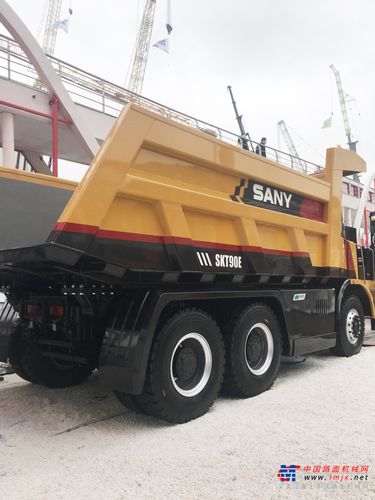 三一重工skt90e纯电动宽体自卸车高清图2020宝马展实拍