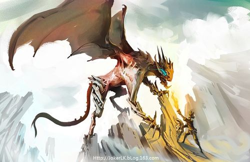 恶龙斗勇者(附过程图~~!)|插画|概念设定|茶山有鹿