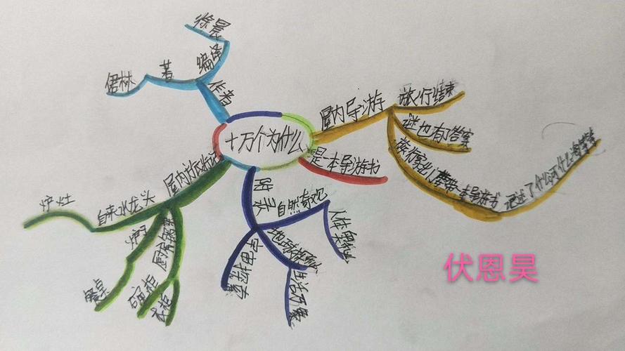 四一班,《十万个为什么》思维导图优秀展