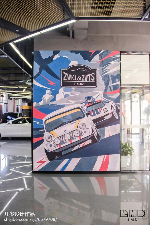 工业风,展示空间,背景墙,手绘墙,装饰墙