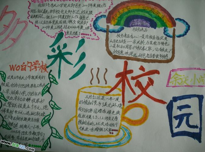 多彩校园,绽放梦想手抄报相关文字