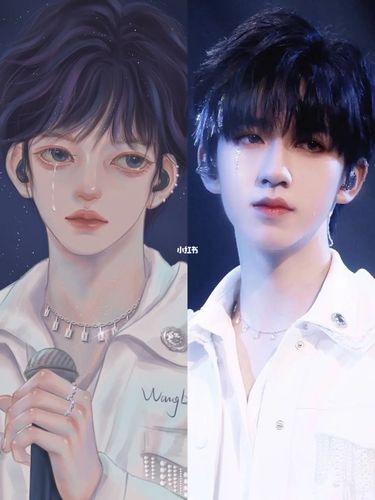 ipad手绘头像|贺峻霖绝美舞台造型procreate_贺峻霖_procreate_ipad