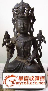 明代铜观音佛像