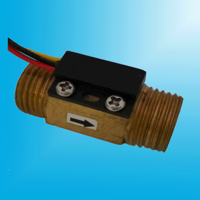 循环水系统水流传感器 小体积铜流量计 g1/2管霍尔流量传感器