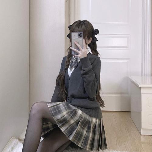 (头像)不露脸jk女孩头像系列