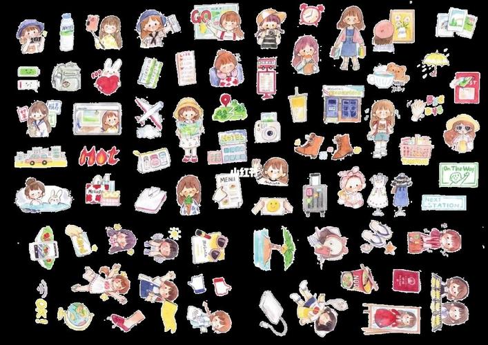 电子手帐素材|阿卓系列_素材_手帐_电子手帐素材_兴趣爱好_文具手账