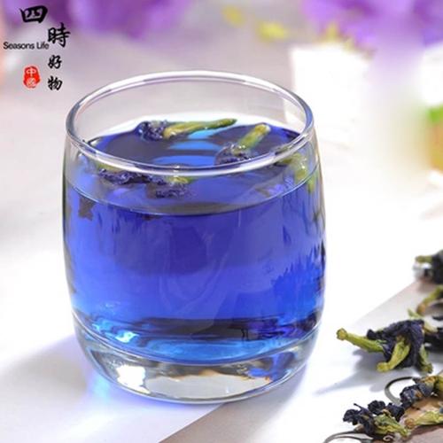 蝶豆花精装100克 蓝蝴蝶花茶干燥碟豆奶茶代用饮品烘培新鲜蝴蝶花