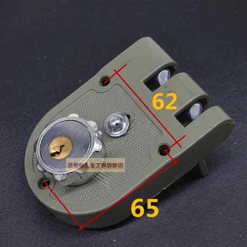 老式扣锁双林虎齿锁老虎锁外装门锁老式加厚锁头左开35-50mm 移门右