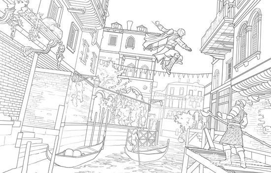 《刺客信条涂色书》即将引入中国 启动你无穷想象力