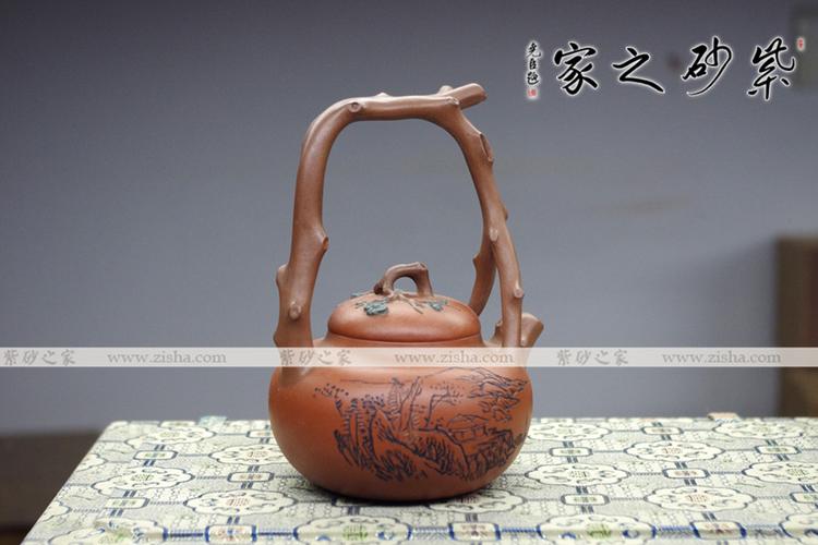 高档宜兴紫砂壶【东坡提梁】 | 紫砂壶名家【范洪泉】