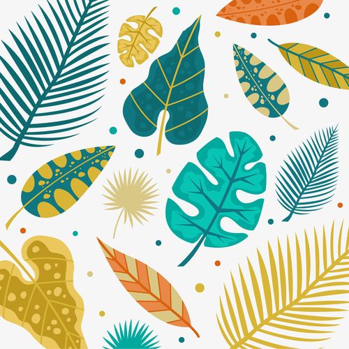 手绘/卡通 卡通元素 > 彩色叶子矢量图 收藏 [声明] 觅元素所有素材为