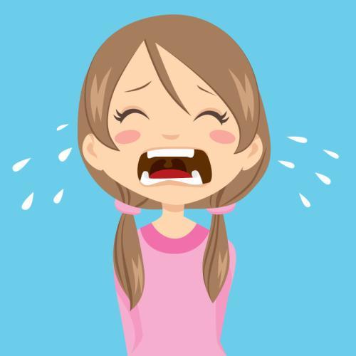 小女孩哭泣头像图片