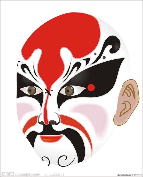京剧脸谱孟良图片