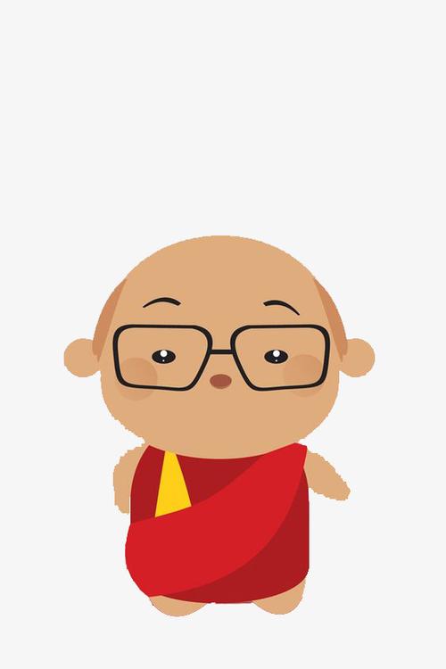 戴眼镜的和尚