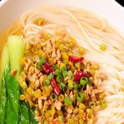 酸豆角肉沫面