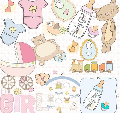 可爱婴儿用品图片_其他psd素材_psd源文件_图片编号