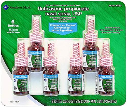 members mark fluticasone propionate nasal spray