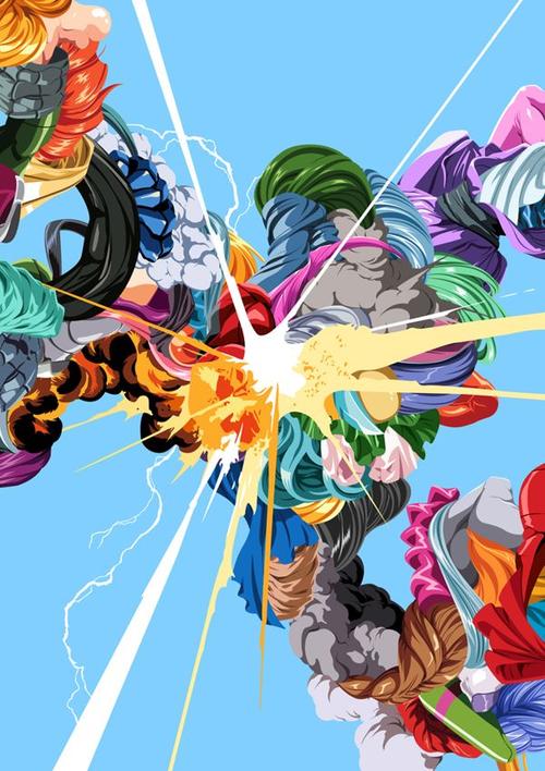 graphic i - hypermass : graphic work from my hypermass series