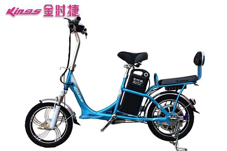 金时捷锂电车16寸雪豹轻便舒适精工高碳钢车架锂电池车电动自行车