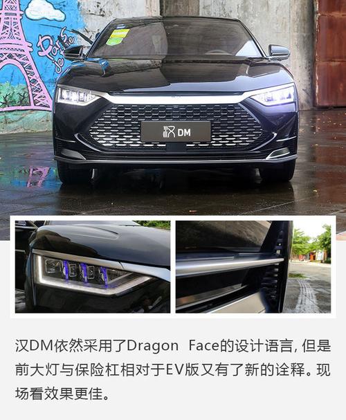首搭dmp技术比亚迪汉dm顶配静态体验