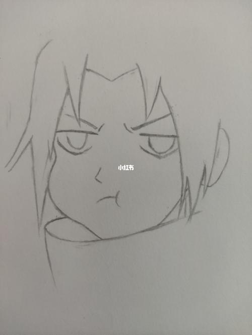 教你画佐助_火影忍者_杯子_上色_铅笔_文化_绘画