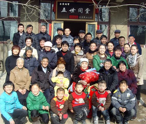 2011年春节,爷爷88岁寿辰全家福