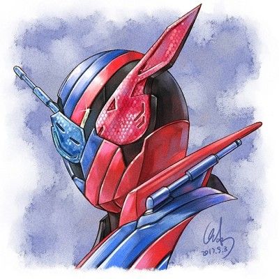 假面骑士-平成新十年-头像板绘【上海插画师冰仔】